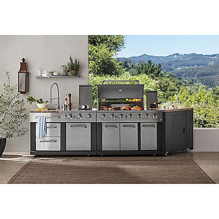 by Mont Alpi. . Members mark 3piece modular outdoor kitchen 5 burner grill